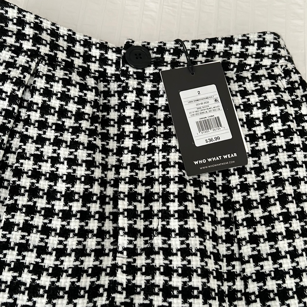 Who What Wear Houndstooth skirt